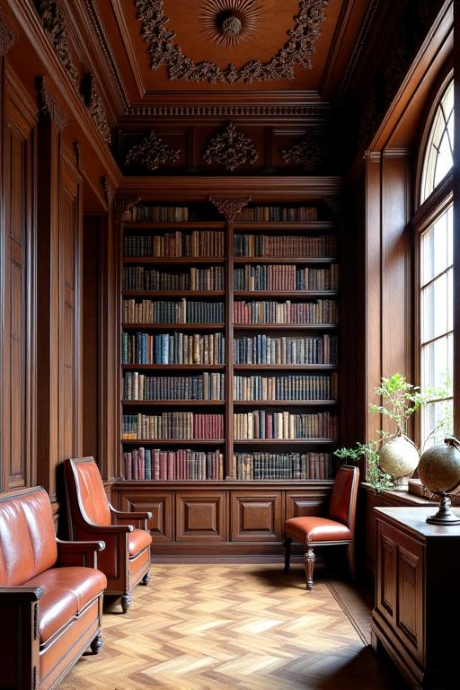 Bibliothèque Haussmannienne sur mesure à Paris