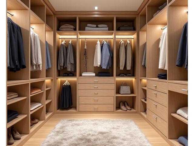 Dressing sur mesure en bois précieux